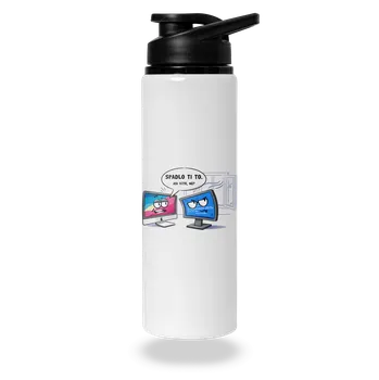 Láhev Bastard Mac vs. Windows lahev na vodu White