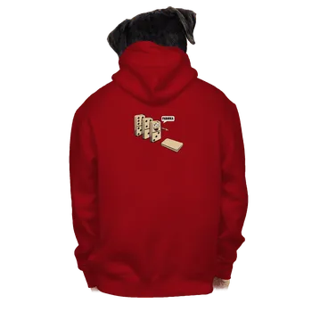 Pánská mikina Bastard Padavka pánská mikina na zip Red