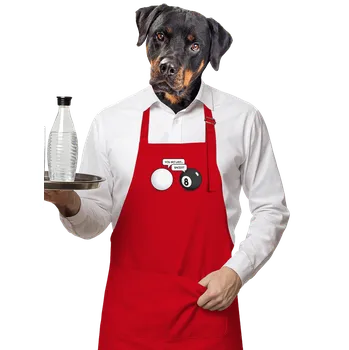 Kuchyňská zástěra Bastard Koule zástěra Red