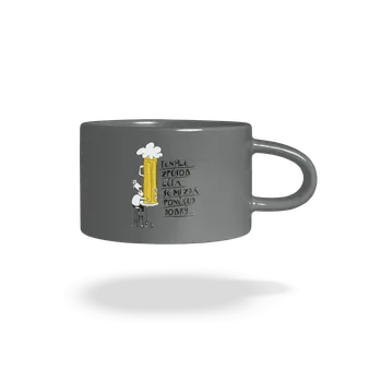 Bastard Tenhle způsob léta hrnek makronka Grey Macaron