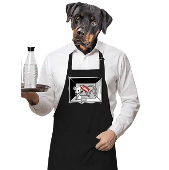 Kuchyňská zástěra Bastard Stávka zástěra Black