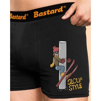 Trenýrky Bastard Sloup style boxerky Black