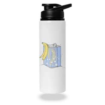 Láhev Bastard Banán ve spše lahev na vodu White