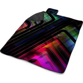 deka Sablio Plážová deka Černé pruhy: 200x140 cm