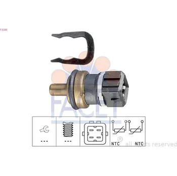 Čidlo automobilu Snímač, teplota chladiva FACET 7.3232