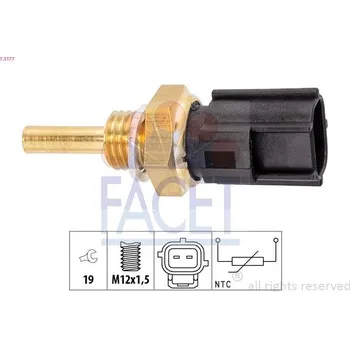 Čidlo automobilu Snímač, teplota chladiva FACET 7.3177