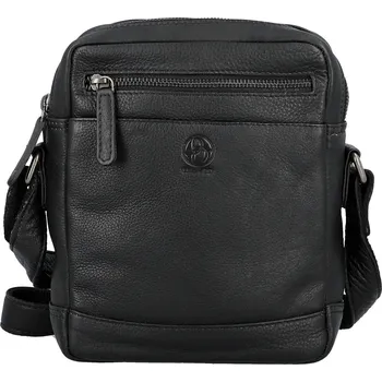Kabelka Trendy pánská kožená crossbody taška Bellugio Namix, černá