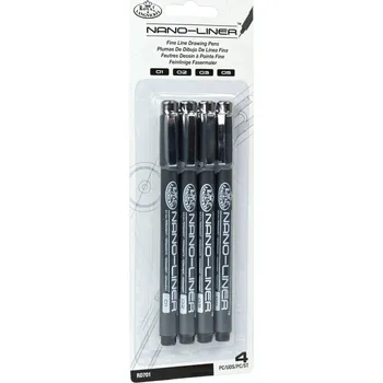 Royal & Langnickel Variety Nano 1 - 5 mm Black 4 ks