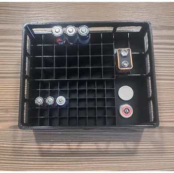 Úložný box Organizér na baterie AA AKU krabička tužkové baterie koš box