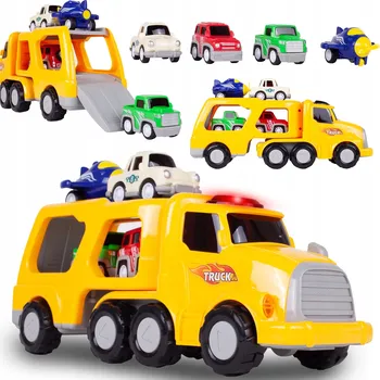 autíčko NÁKLADNÍ AUTO TIR AUTOPŘEPRAVNÍK LETADLA VRTULNÍK ZVUKY