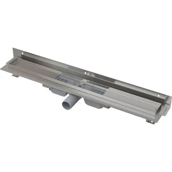 Sprchový žlab 950 mm, ke stěně, boční odtok DN 40, bez roštu, PP/nerez ocel CONCEPT 100 FLEXIBLE LOW