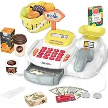 Hra na obchod Dětská pokladna Interaktivní sada 36 dílů