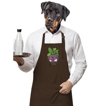 Kuchyňská zástěra Bastard Ředkvičky ve svazku zástěra Chocolate Sol