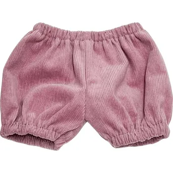 Doplněk pro panenku Růžové manšestrové kraťasy pro panenku Miniland 38 cm