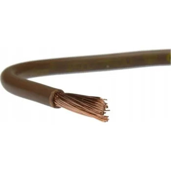 elektrický kabel Kabel ohebný vodič LGY 1,5mm2 hnědý 100m