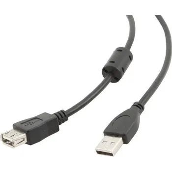 Datový kabel USB prodlužovací kabel Gembird CCF-USB2-AMAF-10 černý 3 m