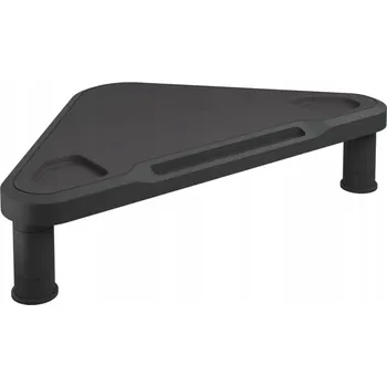 Podstavec pod monitor Stojan pod monitor s nastavitelnou výškou a úložným prostorem, Černý