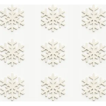 Vánoční dekorace Vánoční ozdoby SNĚHOVÁ VLOČKA Věnec DEKORACE DIY dekorace 3 cm 10 kusů