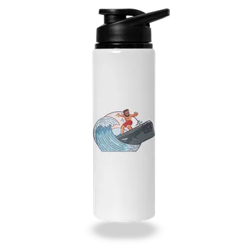 Láhev Bastard Jsem surfař lahev na vodu White