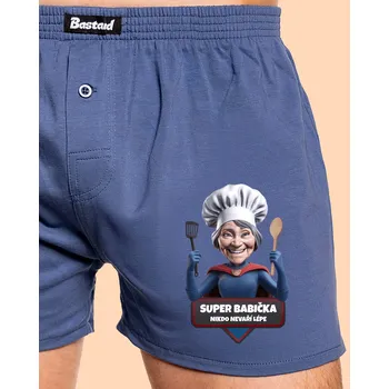 Pánské spodní prádlo Bastard Super babička pánské trenky Blue