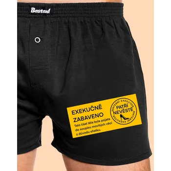 Trenýrky Bastard Exekuce pánské trenky Black