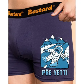 Pánské spodní prádlo Bastard Pře-Yetti boxerky Blue Navy
