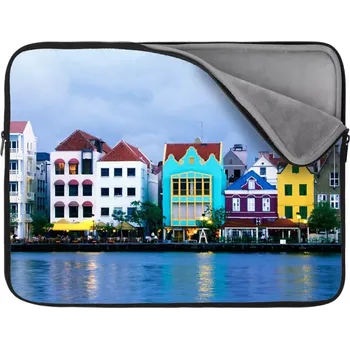 pouzdro na notebook Sablio Obal na notebook Domky u moře - 13"