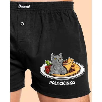 Trenýrky Bastard Palačičinka pánské trenky Black