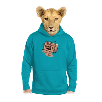 Chlapecká mikina Bastard Skvěle naladěn dětská mikina klokanka Hawaiian Blue