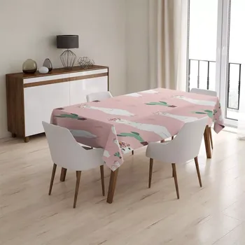 ubrus Sablio Ubrus Lama a kaktusy - 90x90 cm