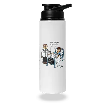 Láhev Bastard Diagnóza učitelka lahev na vodu White