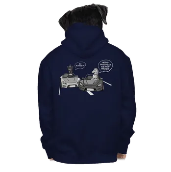 Pánská mikina Bastard Co blinkr? pánská mikina na zip Navy