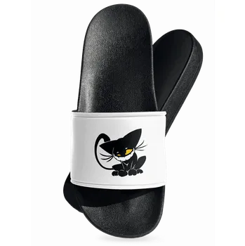 Pánské pantofle Bastard Evil cat pantofle White