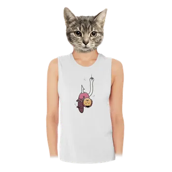 Bastard Dáda na rybách dámské tílko volné White