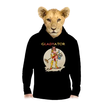 Chlapecká mikina Bastard Gladyator dětská mikina klokanka Black