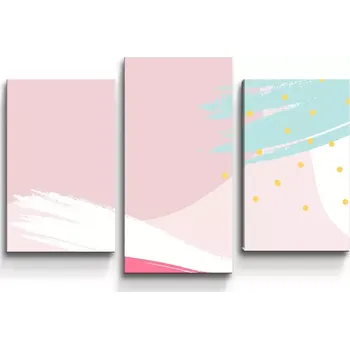 Obraz Sablio Obraz - 3-dílný Světlý vzor - 75x50 cm