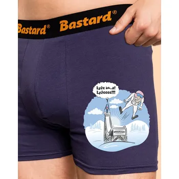 Trenýrky Bastard Lyže boxerky Blue Navy