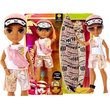 Panenka PANENKA MGA RAINBOW HIGH FASHION PACIFIC COAST MÓDNÍ CHLAPEC FINN ROSADO