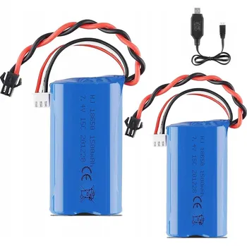 IP kamera Akumulátor pro hračky 7.4V 15C 1500mAh LED indikátor USB nabíječka