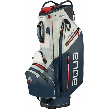 Golfový bag Big Max Aqua Tour 4 Off White/Navy/Red Cart Bag