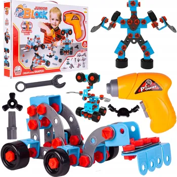 ostatní stavebnice KUTĚNÍ pro děti stavebnice ohebné LETADLO AUTO ROBOT 10v1