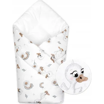 Zavinovačka Kojenecká zavinovačka Klasik Kačátko, bílá/béžová