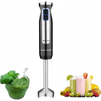 BEHOME Tyčový mixér ocelový 800W 8 rychlostí Na polévky Smoothie Pro děti