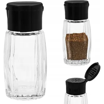 Dóza na potraviny PEPŘENKA skleněná nádoba na pepř sůl s víčkem kuchyňské koření 50ml