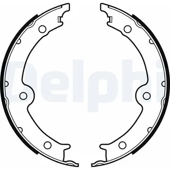 Brzdová čelist Sada brzdových čelistí, parkovací brzda DELPHI LS2131