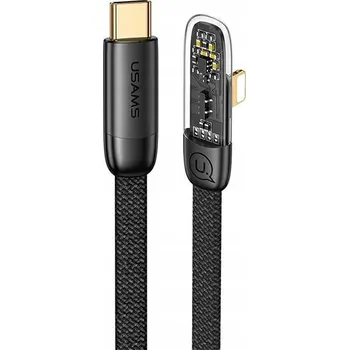Datový kabel Kabel Usams USB typ C - Apple Lightning 1,2 m černý
