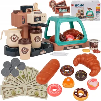 Dětský spotřebič KÁVOVAR PRO DĚTI VELKÁ SADA KAVÁRNA ZVUK