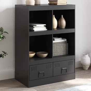 Příborník do zásuvky Highboard růžový 67 x 39 x 95 cm ocel
