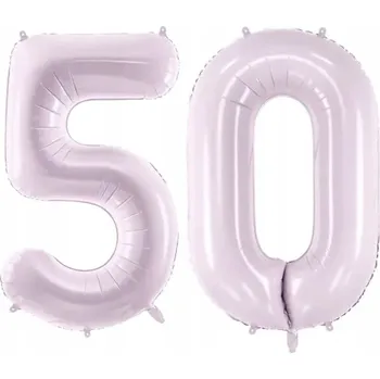 Balónek Fóliový balónek číslo 50 pastelově fialový, 72 cm