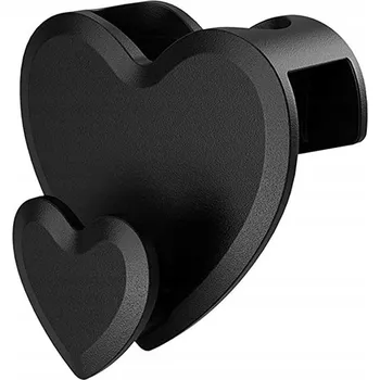 Věšák Organizér věšák ve tvaru srdce černý úspora místa oblečení